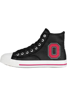 Forever Collectibles Ohio State Buckeyes Black Big Logo Canvas Mens Shoes