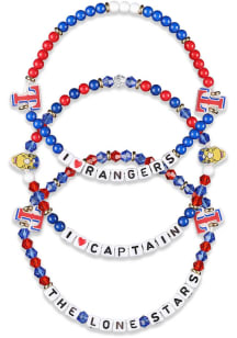Forever Collectibles Texas Rangers 3pk Friendship Womens Bracelet