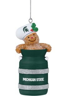 Michigan State Spartans Milk Jug Ornament - Green