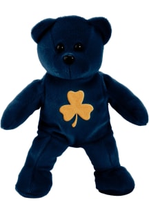 South Bend Forever Collectibles  Shamrock Bear Plush - Navy Blue