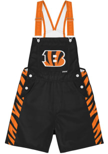 Forever Collectibles Cincinnati Bengals Mens Black Solid Big Logo Overalls