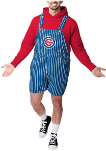 Forever Collectibles Chicago Cubs Mens Blue Pinstripe Overalls