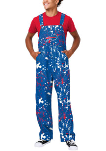 Forever Collectibles Buffalo Bills Mens Blue Paint Splatter Overalls