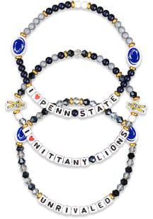 Forever Collectibles Penn State Nittany Lions 3 Pack Friendship Team Womens Bracelet