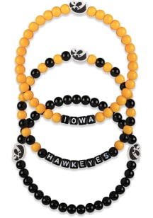 Iowa Hawkeyes Hawkeyes 3 Pack Team Mens Bracelet