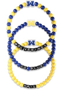 Michigan Wolverines Wolverines 3 Pack Team Mens Bracelet