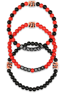 Cincinnati Bengals Bengals 3 Pack Team Mens Bracelet