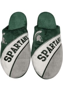 Michigan State Spartans Action Curve Wordmark Mens Slippers