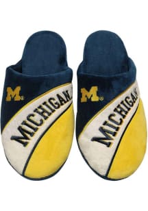 Michigan Wolverines Action Curve Wordmark Mens Slippers