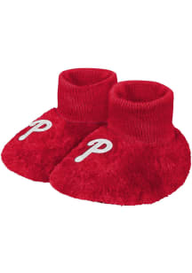 Philadelphia Phillies Big Logo Sherpa Baby Slippers