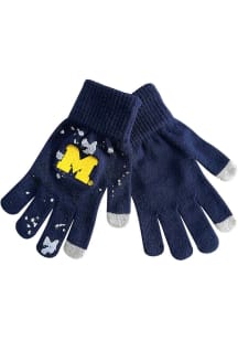 Forever Collectibles Michigan Wolverines Paint Splatter Knit Mens Gloves
