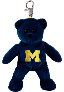 Michigan Wolverines 4 Inch Bear Keychain - Blue