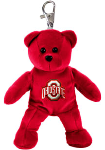 Ohio State Buckeyes 4 Inch Bear Keychain - Red
