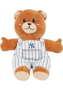 New York Yankees 12 Inch Pinstripe Overall Bear Bear Plush