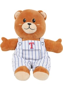 Texas Rangers 12 Inch Pinstripe Overall Bear Bear Plush