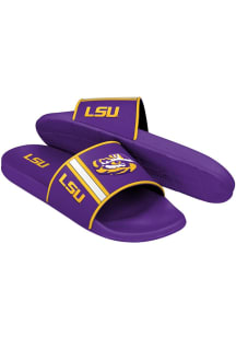 LSU Tigers Stripe Molded Mens Slides