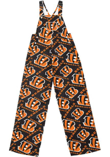 Forever Collectibles Cincinnati Bengals Mens White Repeat Logo Overalls