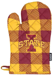 Iowa State Cyclones Buffalo Plaid BBQ Grill Mitt