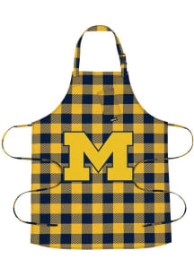 Michigan Wolverines Buffalo Plaid BBQ Apron