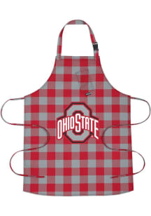 Ohio State Buckeyes Buffalo Plaid BBQ Apron