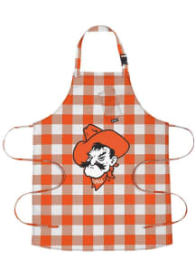 Oklahoma State Cowboys Buffalo Plaid BBQ Apron