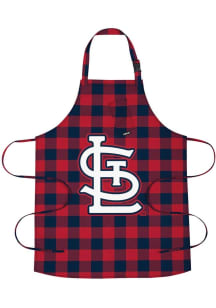 St Louis Cardinals Buffalo Plaid BBQ Apron