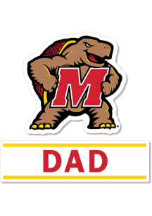 Maryland Terrapins 3 Inch Dad Auto Decal - Red