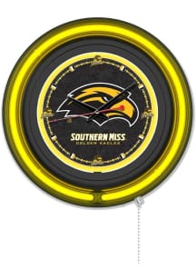 Southern Mississippi Golden Eagles Double Neon Wall Clock