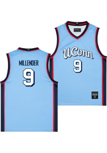 Alec Millender  Campus Ink UConn Huskies Light Blue NIL Script Jersey