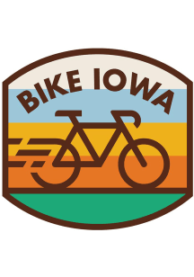 Iowa 3 inch - 4 inch in size Stickers - Brown