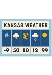 Kansas 3 inch - 4 inch in size Magnet