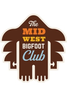 Midwest 3 inch - 4 inch in size Design Stickers - Brown