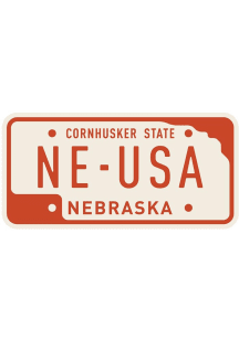 Nebraska 3 inch - 4 inch in Logo Stickers - Red