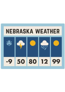 Nebraska 3 inch - 4 inch in size Stickers - Blue
