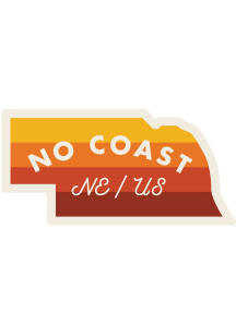 Nebraska 3 inch - 4 inch in Style Stickers - Red
