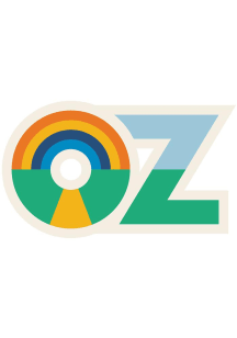 Wizard of Oz 3 inch - 4 inch in size Stickers - Green
