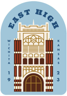 Wichita 3 inch - 4 inch in size Stickers - Blue