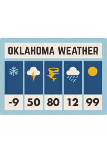 Oklahoma 3 inch - 4 inch in size Stickers - Blue