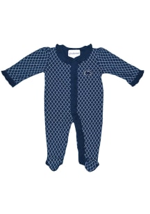 Penn State Nittany Lions Baby Navy Blue  Loungewear One Piece Pajamas