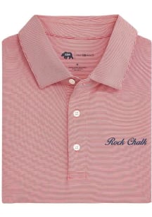 Onward Reserve Kansas Jayhawks Mens Red Hairline Rock Chalk Short Sleeve Fashion Polo