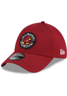 New Era Iowa State Cyclones Mens Cardinal TPU Front Featherweight Poly 39THIRTY Flex Hat