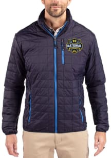 Cutter and Buck Michigan Wolverines Mens Navy Blue 2026 MBB Champions Rainier PrimaLoft Medium Wei..