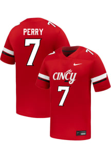 Zylan Perry  Nike Cincinnati Bearcats Red NIL Name And Number Football Jersey