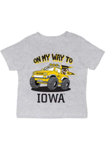 Vive La Fete Iowa Hawkeyes Infant On My Way Short Sleeve T-Shirt Grey