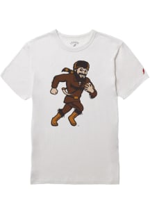 West Virginia Mountaineers White Victory Falls Football Caricature Short Sleeve Fashion T Shirt