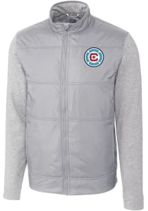 Cutter and Buck Chicago Fire Mens Grey Stealth Light Weight Jacket
