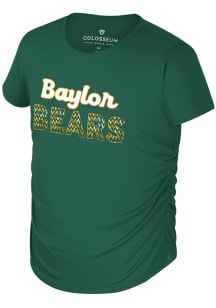Colosseum Baylor Bears Girls Green Bree Short Sleeve Fashion T-Shirt
