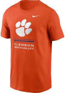 Nike Clemson Tigers Orange DriFit Sideline Practice Short Sleeve T Shirt