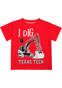 Vive La Fete Texas Tech Red Raiders Infant Excavator Short Sleeve T-Shirt Red