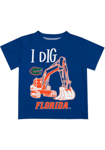 Vive La Fete Florida Gators Infant Excavator Short Sleeve T-Shirt Blue